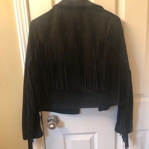 Suede fringe jacket!